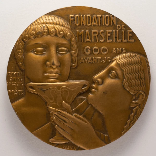 Médaille Fondation de Marseille 600 ans av. JC - par E.-J. Vézien et H. Dubois