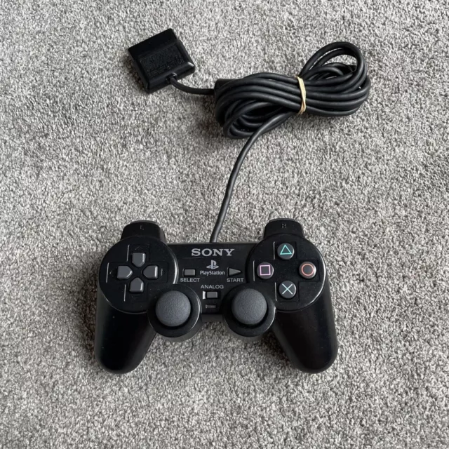 Official Genuine Sony PS2 Playstation DualShock 2 Controller - Black  Discounted