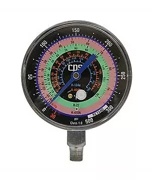 CPS RGH4L Low-Pressure Gauge, R-134a/R-22/R-404A/R-410A, 1% Accuracy