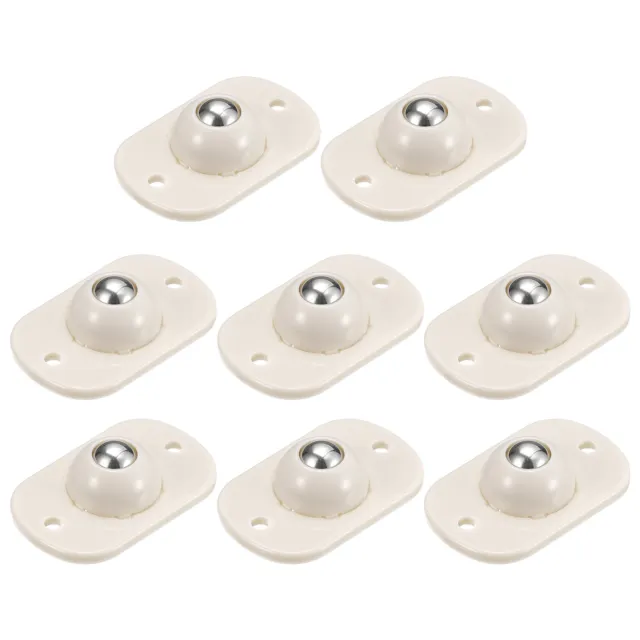 Self Adhesive Caster Wheels, (8 / White) Mini Swivel Paste Universal Pulley