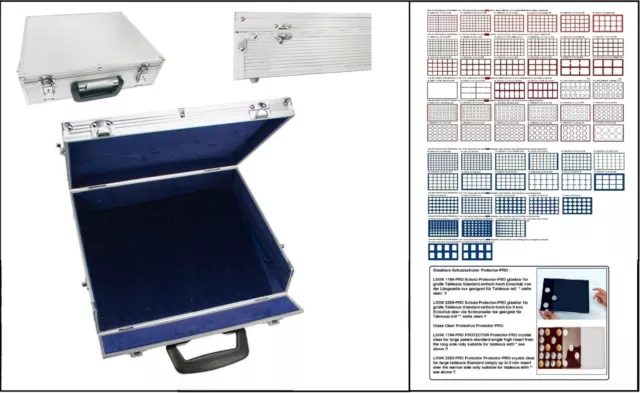 ALU-MÜNZKOFFER-PREMIUM-(leer) Platz-für-bis-zu 11 Tableaus
