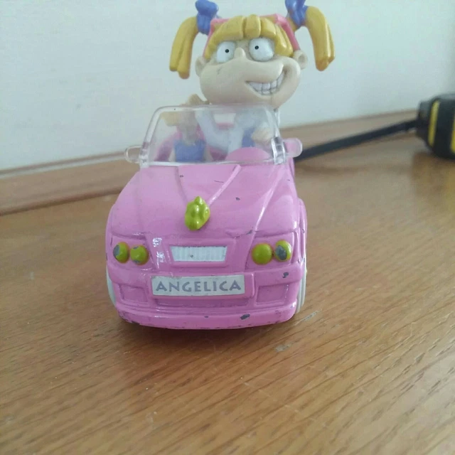 RARE VINTAGE ANGELICA Pickles (Rugrats) pink car die cast by 1999