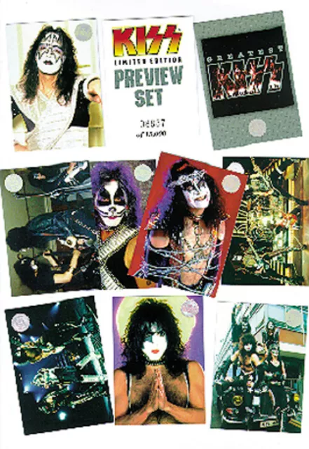 Kiss	W	1396	Trading Cards - Series 1 - Preview Set - Contains 9 Cards - Usa 1998