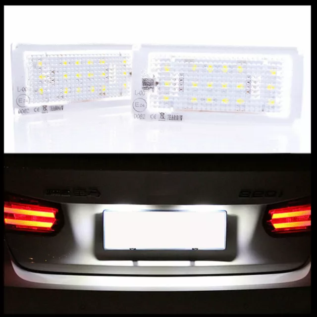 Für BMW 3er E46 Coupe Cabrio LCI Facelift 2x LED PREMIUM Kennzeichenbeleuchtung