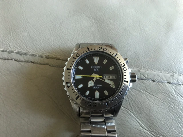 SEIKO AGS SCUBA Air Divers 200M 5M43 -0C50 £370.00 - PicClick UK