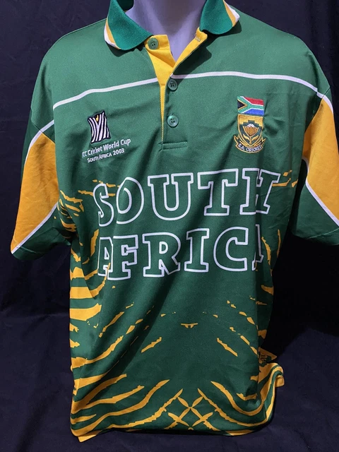 Maillot De Cricket Admiral Afrique Du Sud Coupe Du Monde 2003 - Taille S, Occasion