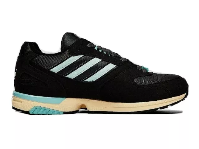 ADIDAS ZX 4000 Classic Retro Style Trainers In Black Ice Mint