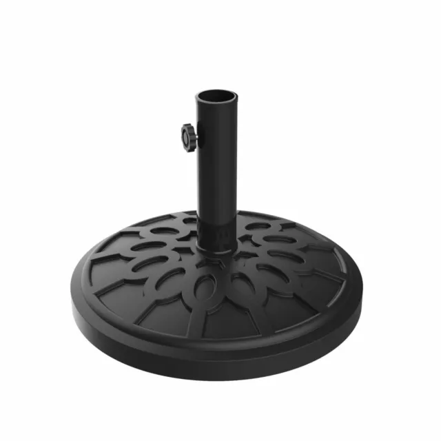 Patio Umbrella Base Stand. New In Box. Black . Pure Garden 50-103.