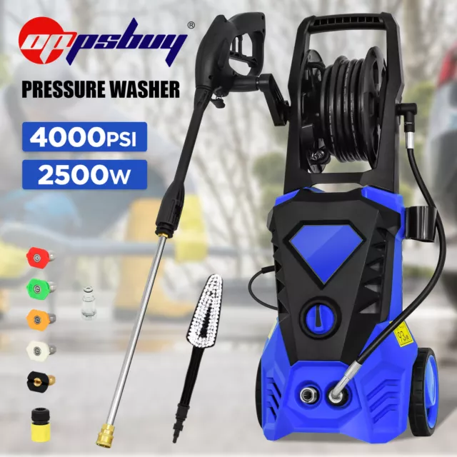 High Pressure Washer 4000 PSI Water Cleaner Electric Pump Gurney 10M Hose 270Bar