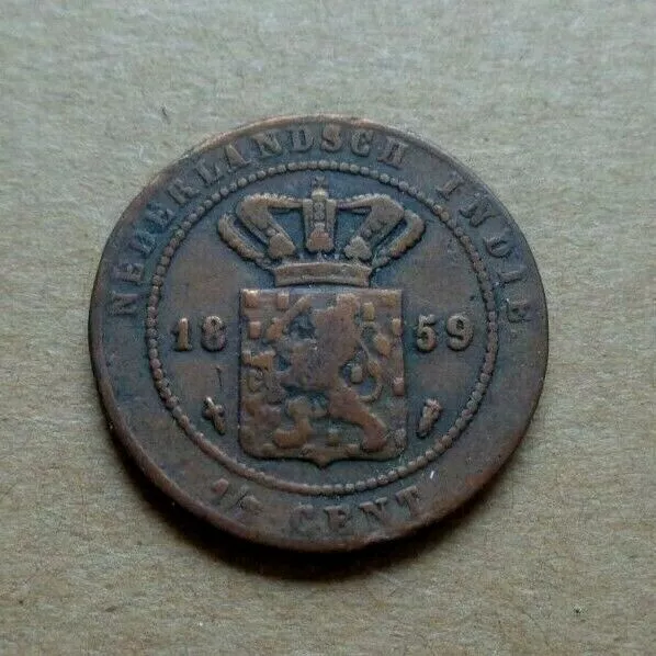 Netherland coin East Indies 1859 - 1/2 cent Coin KM# 306 (c)