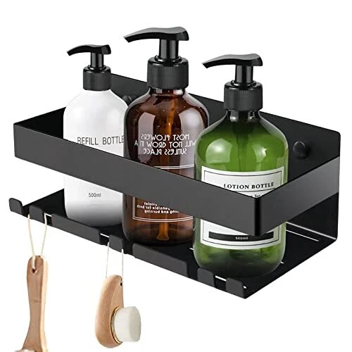 LIVEHITOP Étagère de Douche, Etagere Douche sans Percage SUS304 Acier Inoxydable