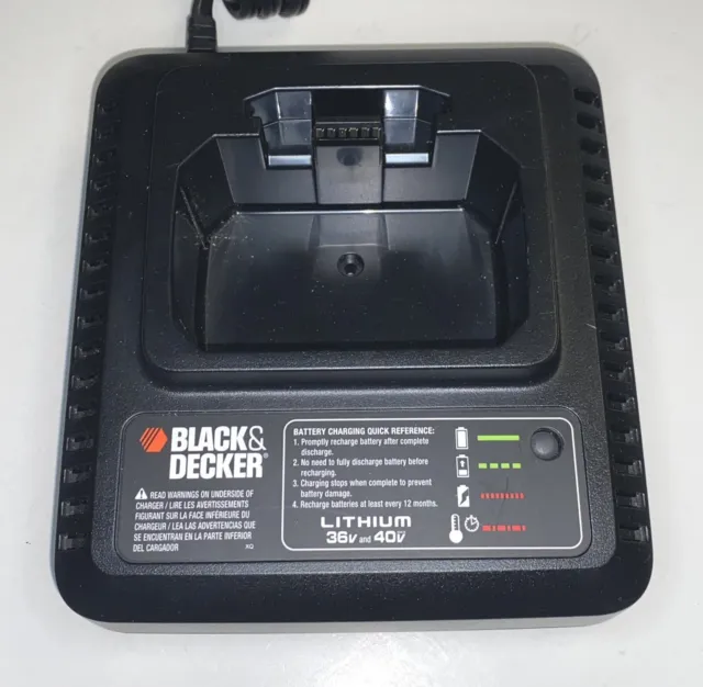 Black & Decker 36 and 40 Volt Lithium Battery Charger LCS36 Type 2 Genuine OEM
