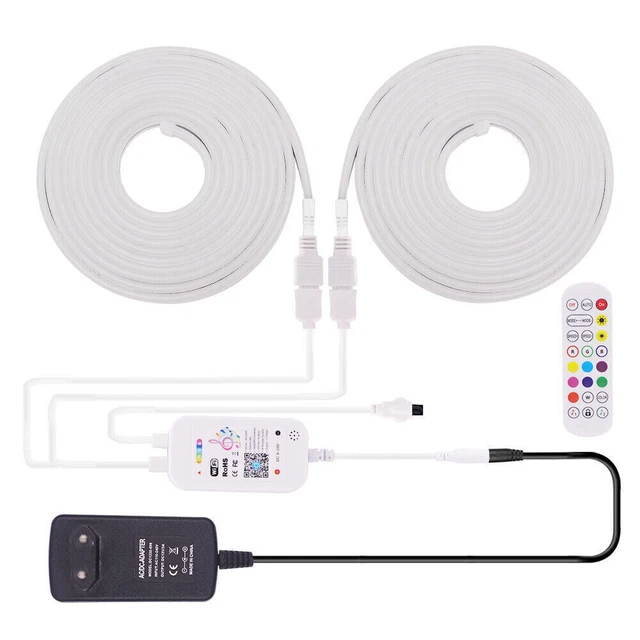 12V Neon LED Strip Streifen RGB Leiste Schlauch Lichtband Außen WIFI APP Control