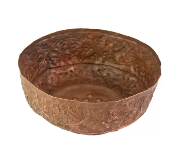 Antik Kupfer Schale Traditionell Indisch Heim & Küche Dekoration Schale G66-1274