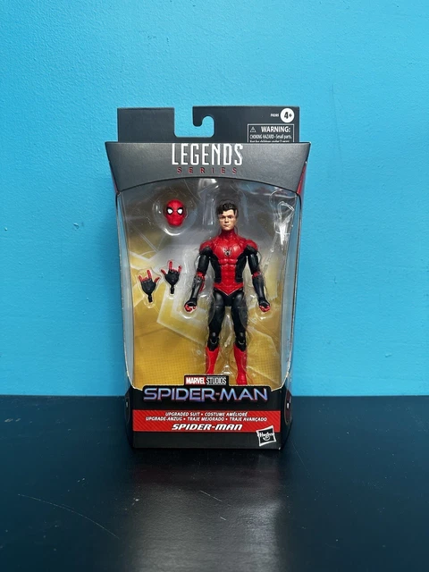Marvel Legends - Action Figure Spider-Man (Tuta Potenziata) Da 15 Cm, Film No Way Home, Con Maschera Rimovibile E 4 Accessori