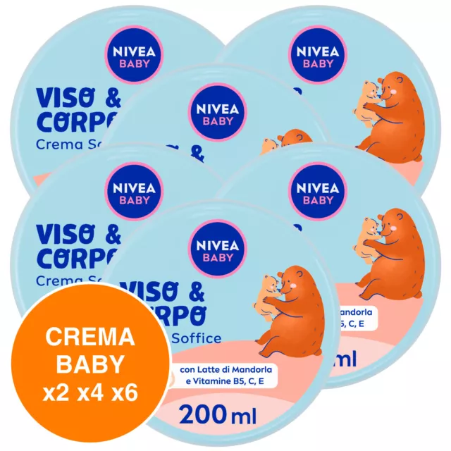 Nivea Baby Crema Idratante Corpo Soffice Delicata Protezione Bambini Vaso 200ml