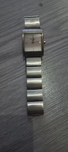 Montre AZZARO Chrome Homme - Automatique, Acier, Cadran Bleu, Année ~2000, Occasion