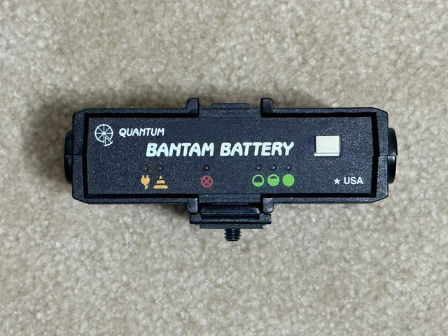 Quantum Bantam Battery Pack Camera Flash System Charger Untested