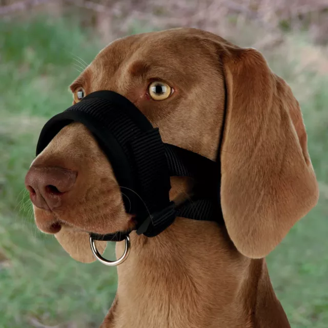 Trixie Nylon Loop Dog Muzzle Walking Aid Inhibits Biting Dogs Training 3 Sizes