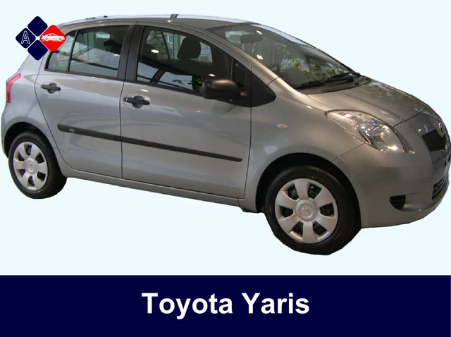 thumbnail image 2 of Toyota Yaris Mk1 & Mk2 (5-Door) Rubbing Strips – Black Door Protectors / Side Mouldings – Self-Adhesive 2 of 4