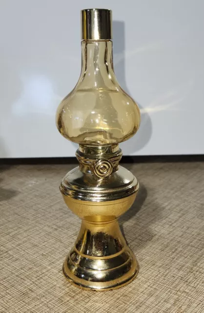 Vintage AVON Oil Library Lamp Perfume Glass Bottle Empty