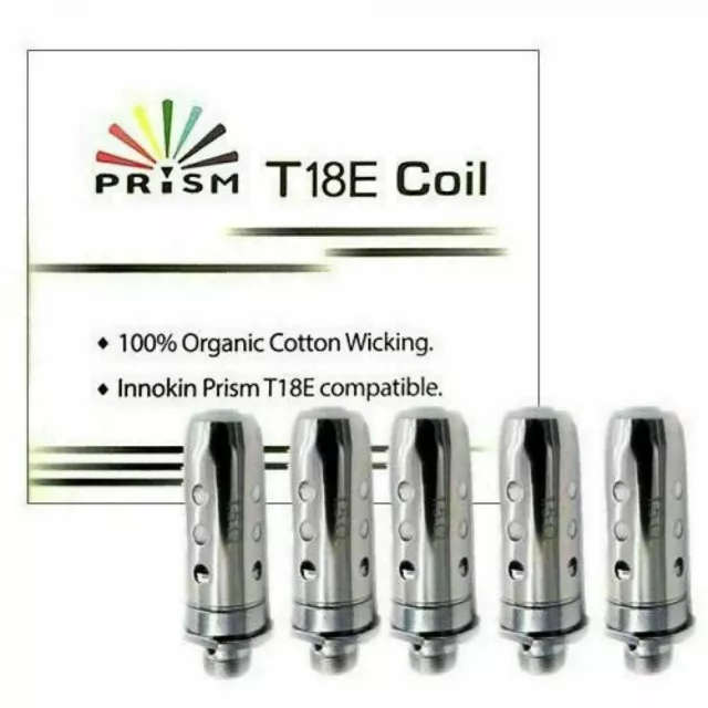 Innokin T18E Coils Replacement Prism Endura Coil Heads 1.5ohm (pk 5) UK NEW