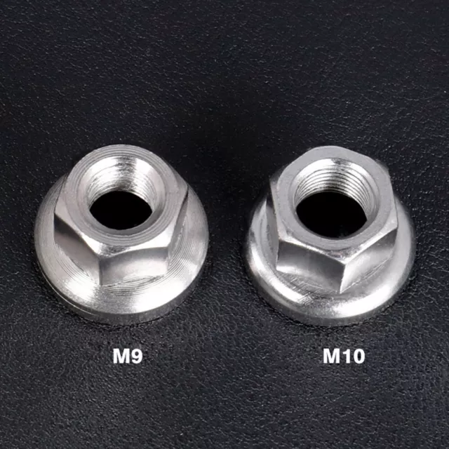 Bicycle/Wheel Axle Nut Kit M9/M10 Size Stainless Steel 2 Pieces