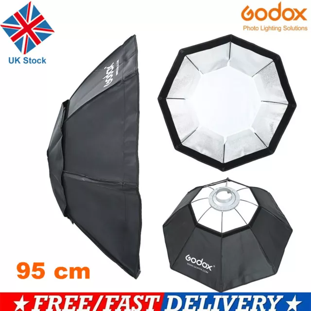 Godox 95cm Octagon Grid Honeycomb Softbox Studio Strobe Bowens Mount Speedring