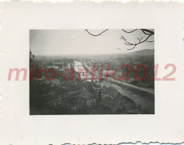 Foto, WK2, 14./Geb.Jg.Reg.99, Graz, Blick vom Schloßberg, 1938, 5026-517