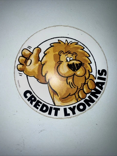 Autocollant TOUR DE FRANCE CYCLISTE - CRÉDIT LYONNAIS LA BANQUE DU