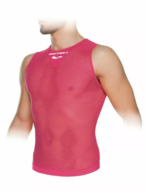 Maillot à Outwet LP1 314 Giro Manches Géranium Tricotage sous-Vêtements Engrener