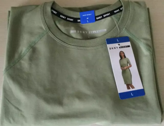 DKNY SPORT WOMENS T Shirt Dress Short Sleeves 3 Colours M L XL Free Postage  £18.99 - PicClick UK