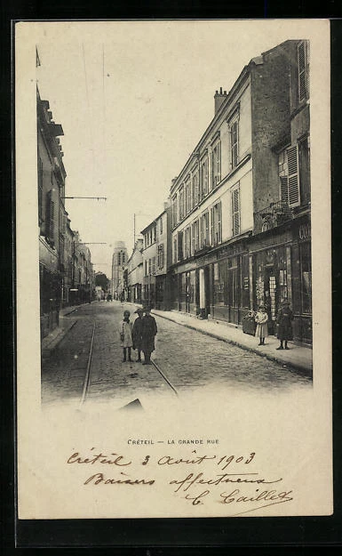 CPA Créteil, La Grande Rue 1903
