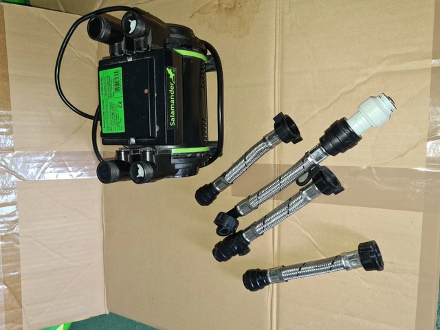 Pompa doccia doppia salamandra CT50 e tubi flessibili extra lunghi