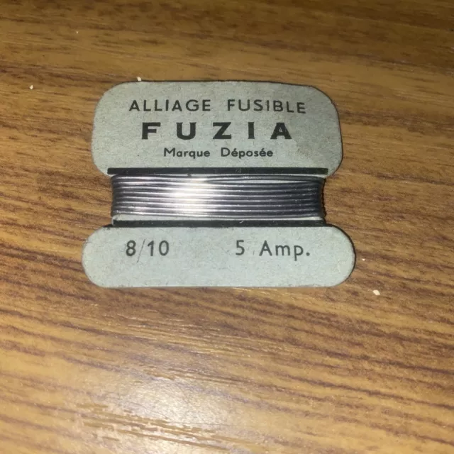 Fil Fusible Plomb 5A Ancien Compteur Neuf Marque Fuzia