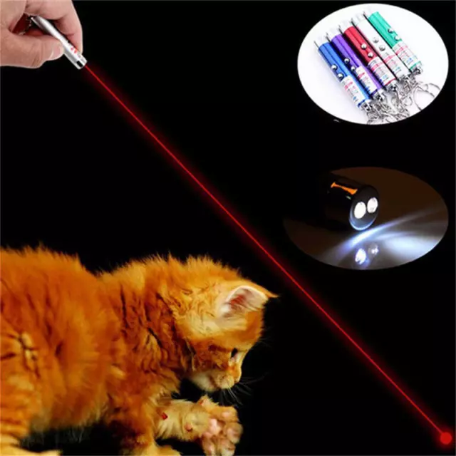 MINI Cat Dog Fun pointer light Laser Lazer Pointer LED Training torch toys pen 2