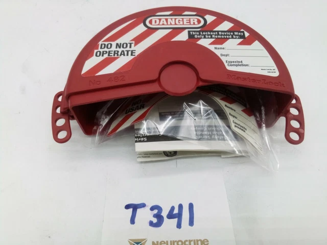ROTATING GATE VALVE LOCKOUT 482 4"-6.5" Hinged Safety handle cover Master Lock