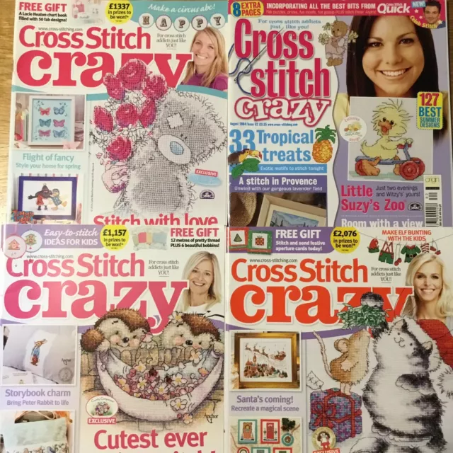 Cross Stitch Crazy Magazines x4