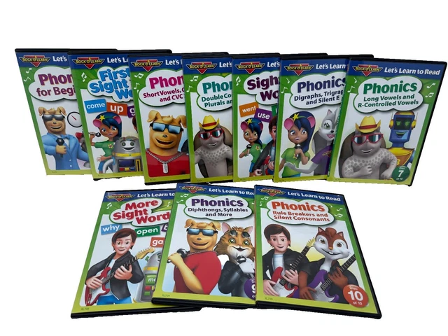 LET'S LEARN TO Read 10 DVD Collection by Rock 'N Learn K Through