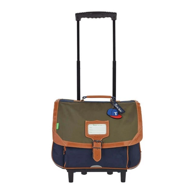 CARTABLE A ROULETTES 38Cm Trousses Bleu Marine Vaiana Disney EUR