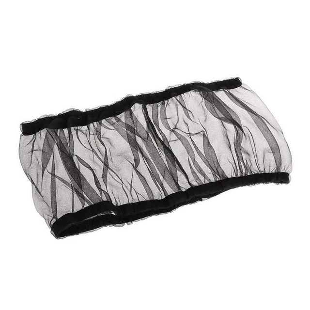 Cubierta de jaula para pájaros cazador de semillas jaula para pájaros malla de nailon cubierta falda protector (BlaH5)