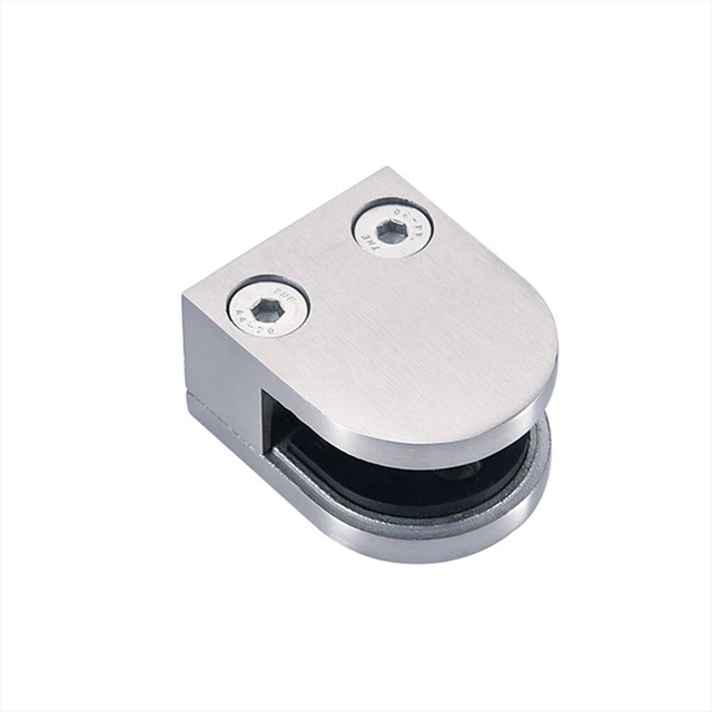 Back Glass Clip Stainless Steel 40*50*23/45*63*23mm 6-8mm Accessories