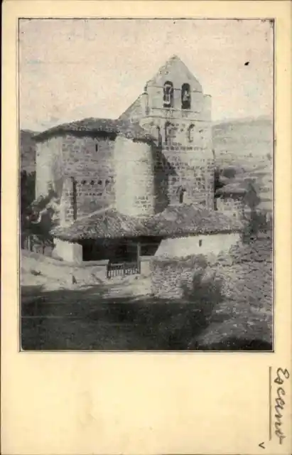 ESCANO Pfarrkirche ~1940 Heimatbeleg im Postkarten-Format, Unikat seltener Beleg