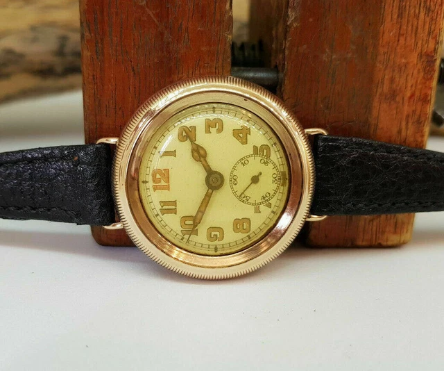 Montre Vintage Eberhard & Co Années 1920 - Boîtier Hermétique Nickel, Mouvement Mécanique Manuel, Occasion