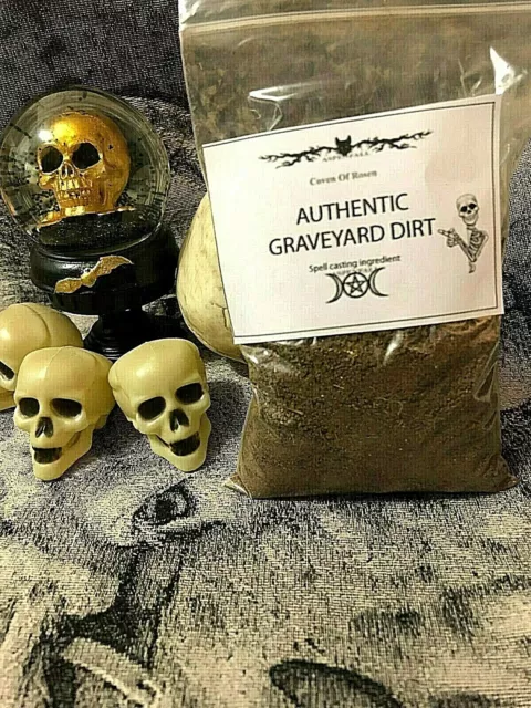 6oz FRESH Authentic Old Cemetery Graveyard Dirt~ Witchcraft, Voodoo ,Casting