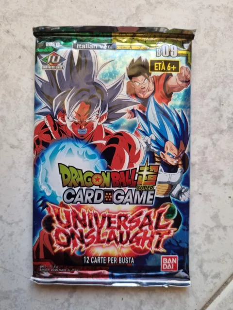 Booster Dragonball Card Game B09 Universal Onslaught Nuova Sigillata