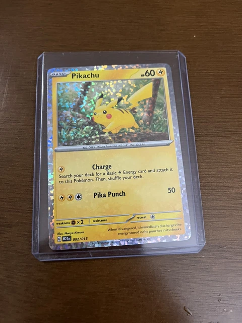 RARE! 2025 POKEMON PIKACHU 2/15 HOLO FOIL McDonalds Dragon Discovery