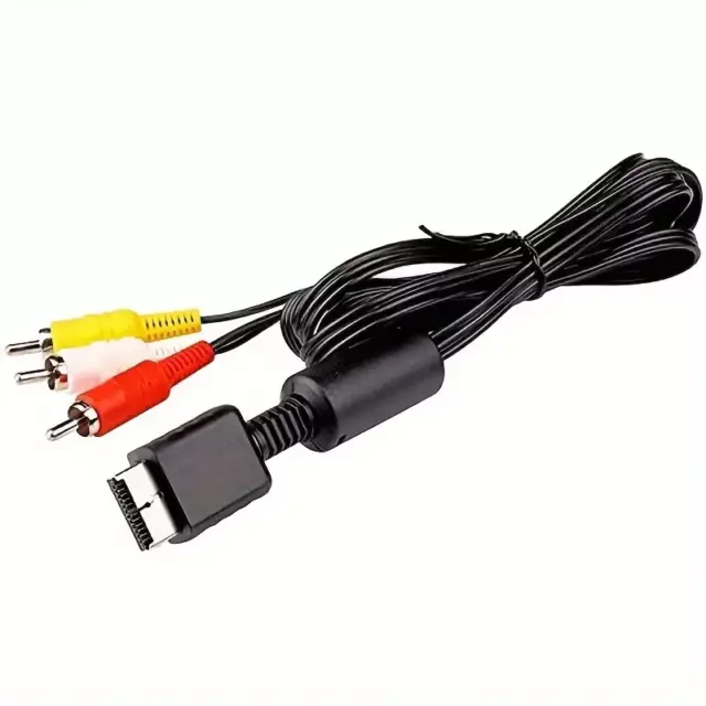 New 6 Feet RCA AV Audio Video Composite Cable Cord for Sony PS1 PS2 PS3 PS3 Slim