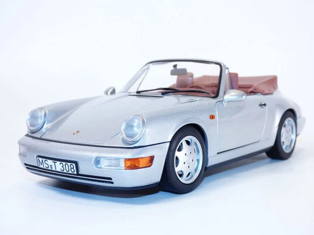 PORSCHE 911 - 964 CARRERA 2 cabriolet gris 1/18