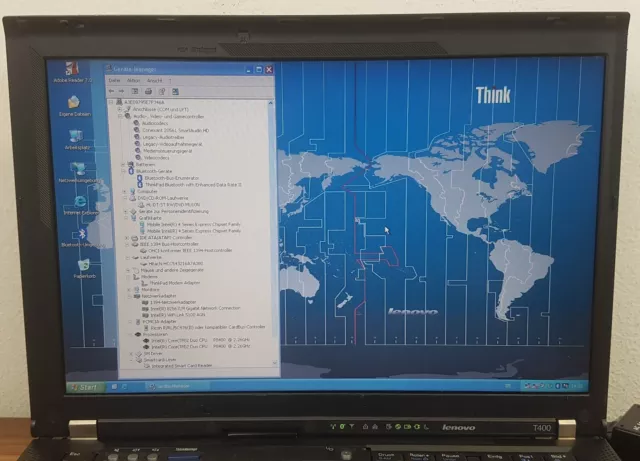 Business Lenovo Thinkpad T400 Intel 2x2,26GHz 4GB/160GB Wlan Bluetooth uvm. 3